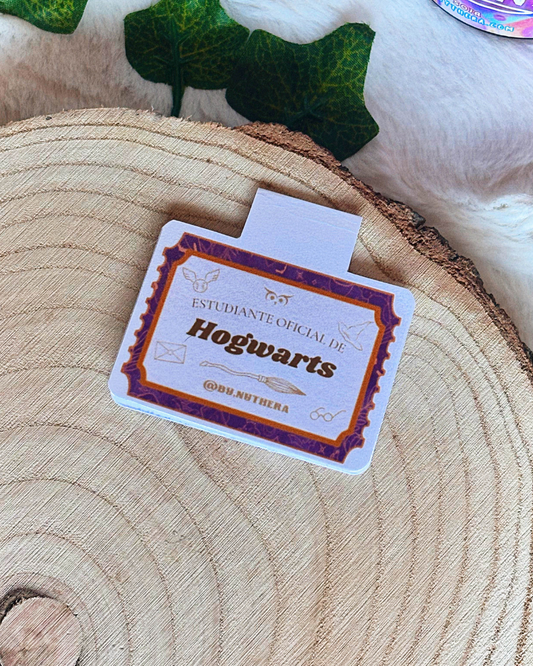 Marcapáginas magnético "Hogwarts"