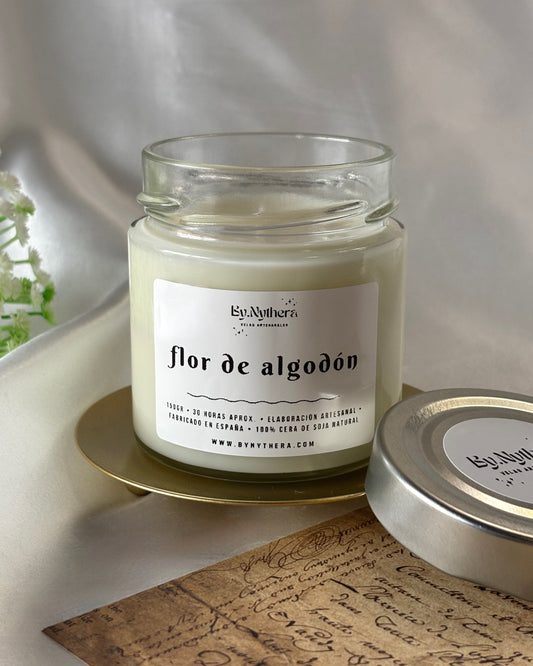 Vela aromática • Flor de algodón
