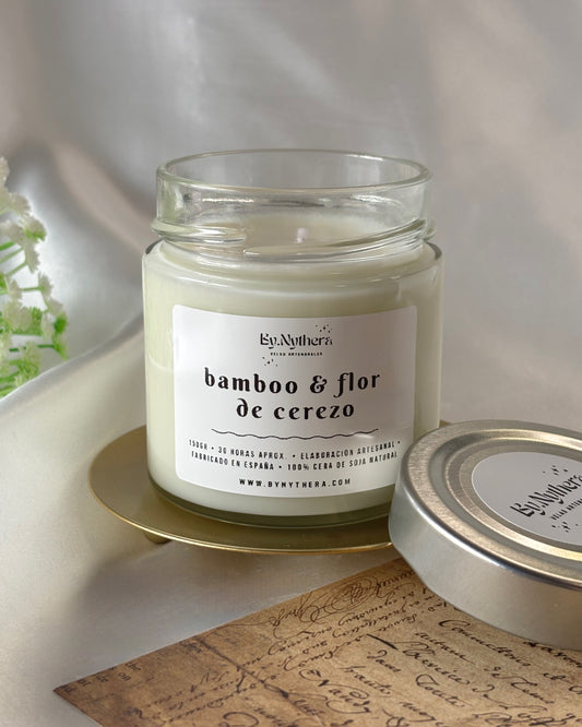 Vela aromática • Bamboo & Flor de cerezo